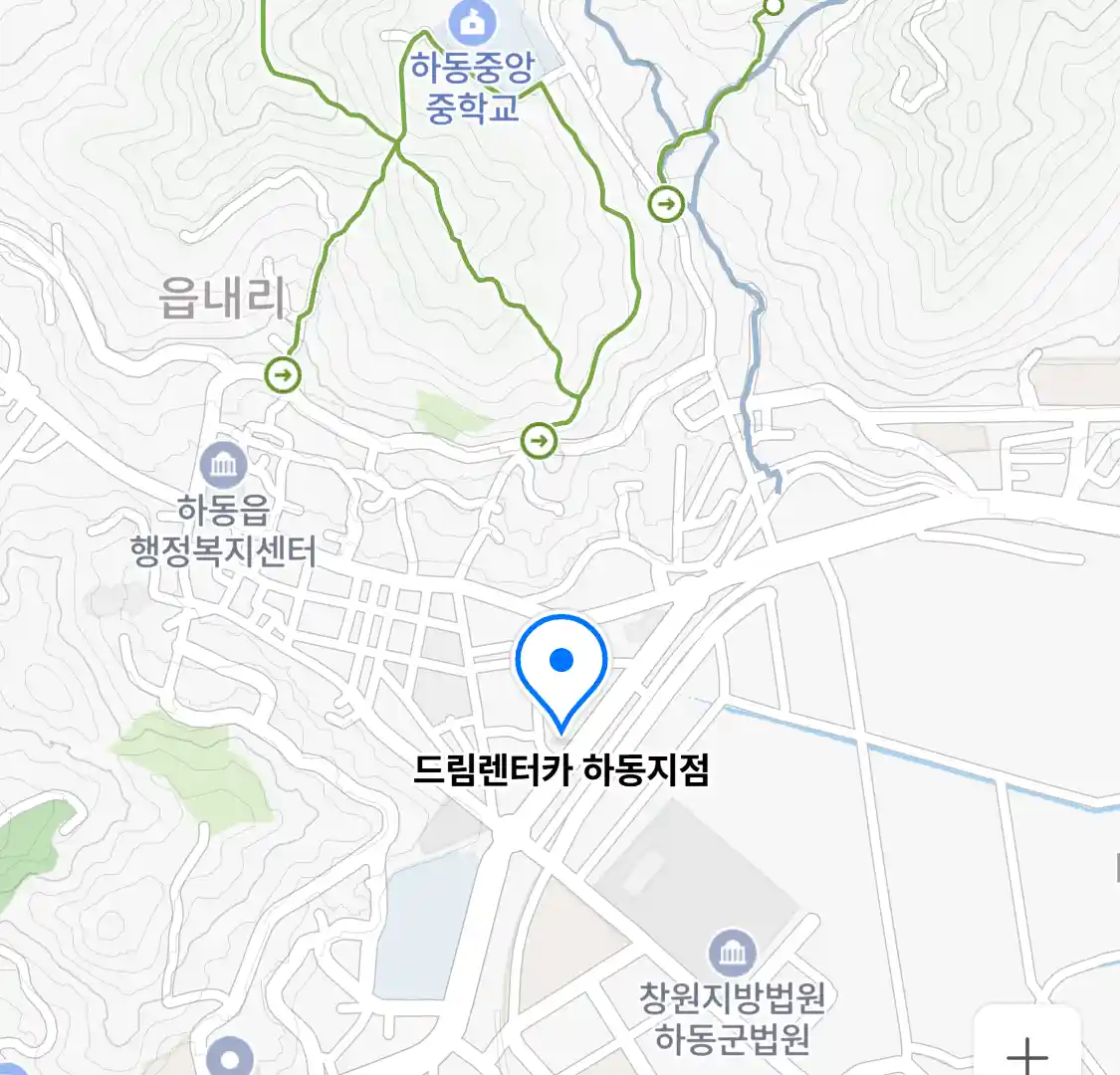 드림렌터카 하동지점 위치