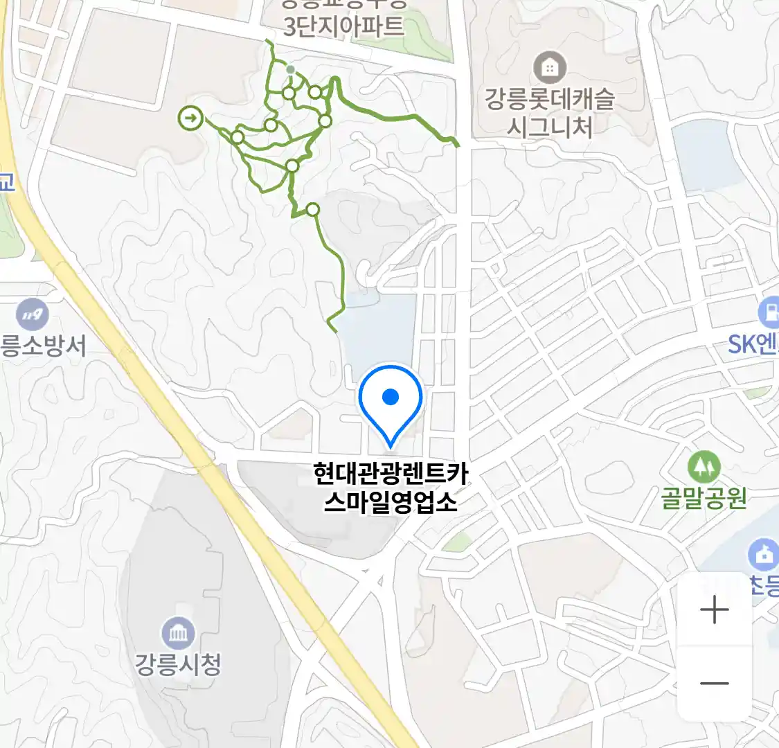 현대관광렌트카 스마일영업소 위치