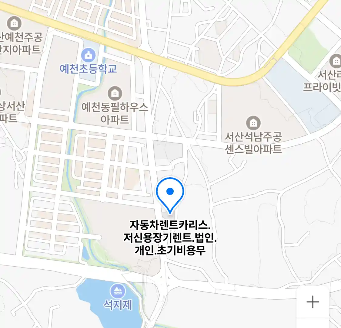 자동차렌트카리스.저신용장기렌트.법인.개인.초기비용무 (예천동) 위치