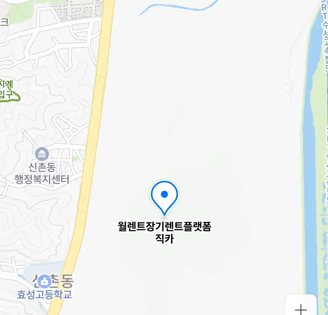 월렌트장기렌트플랫폼직카 (신촌동) 위치
