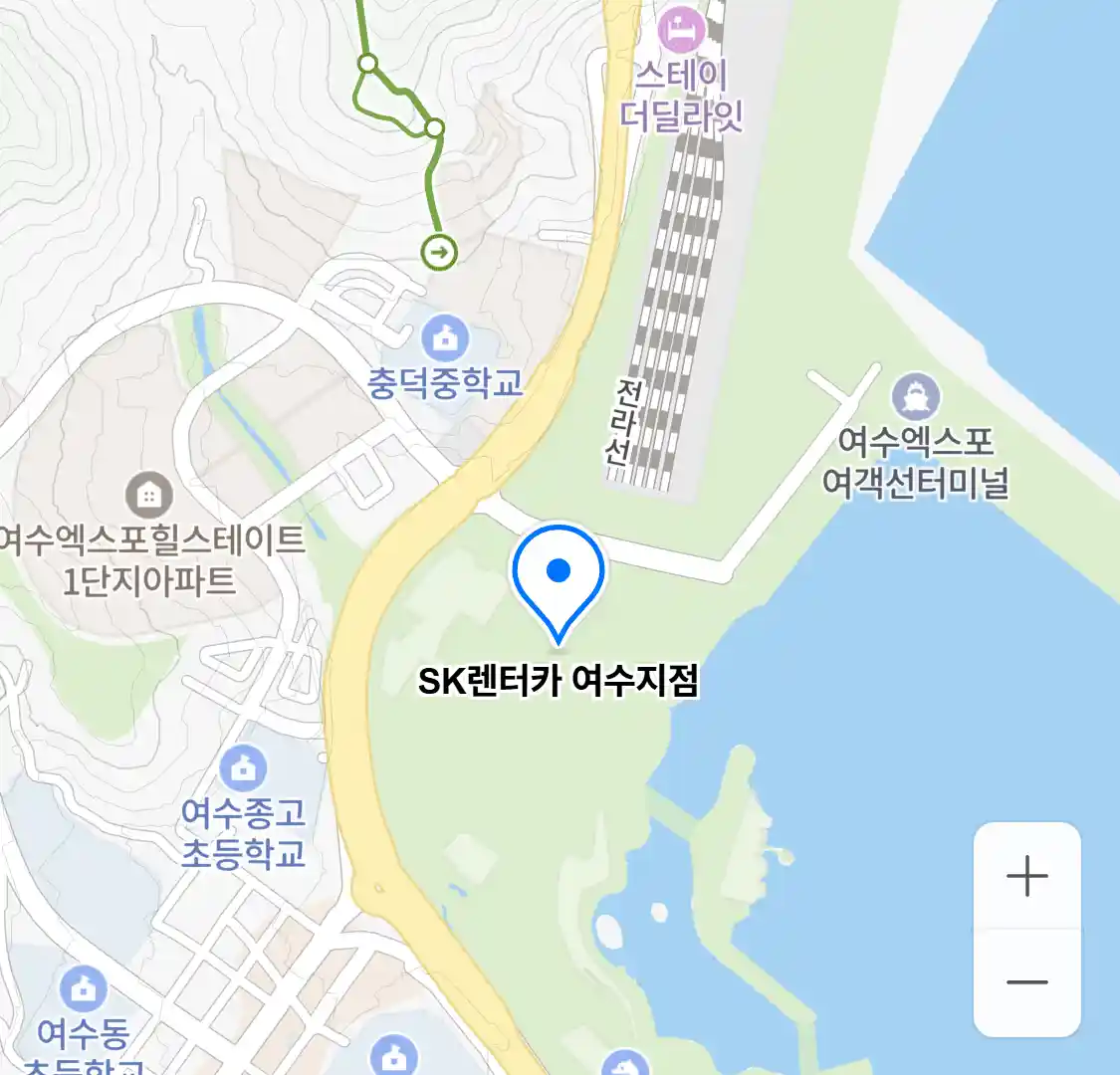 SK렌터카 여수지점 위치