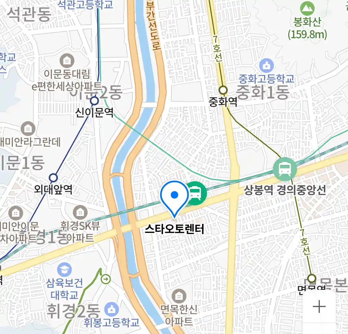 스타오토렌터 지도