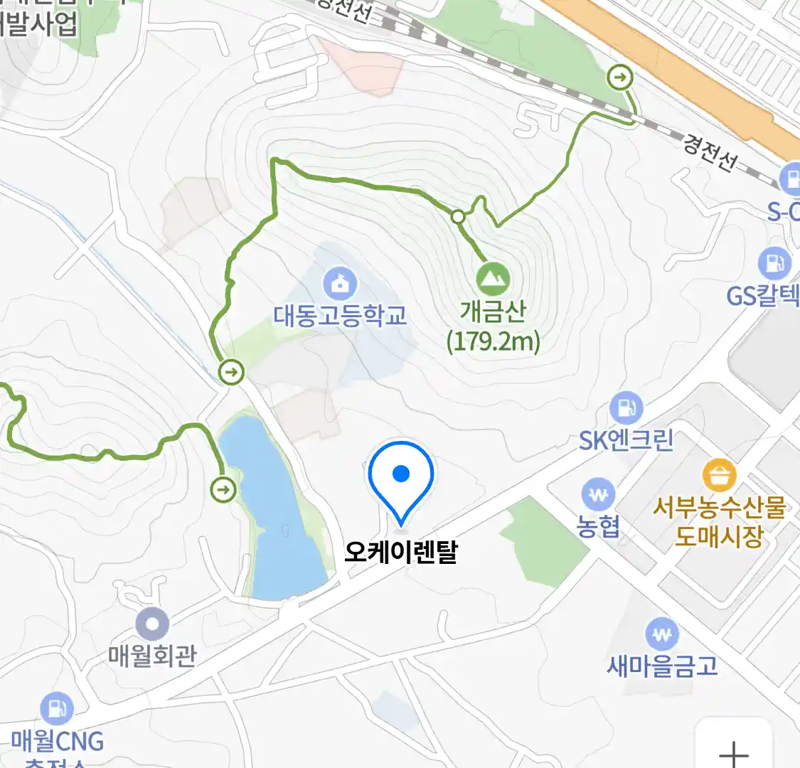 오케이렌탈 위치