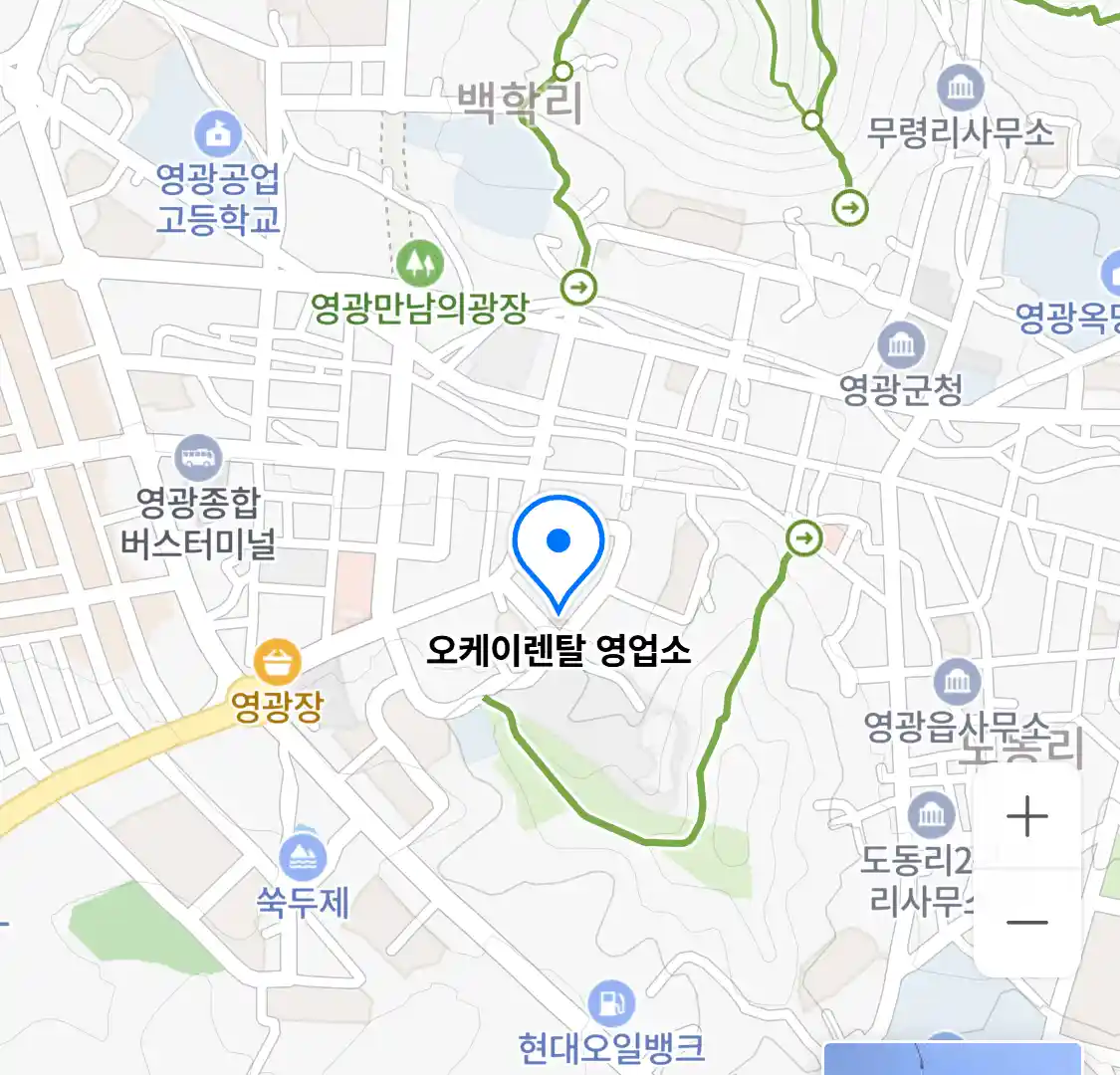 오케이렌탈 영업소 지도