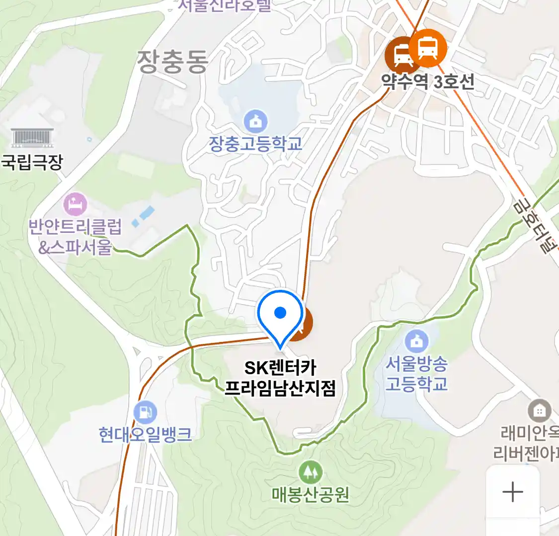 SK렌터카 프라임남산지점 지도