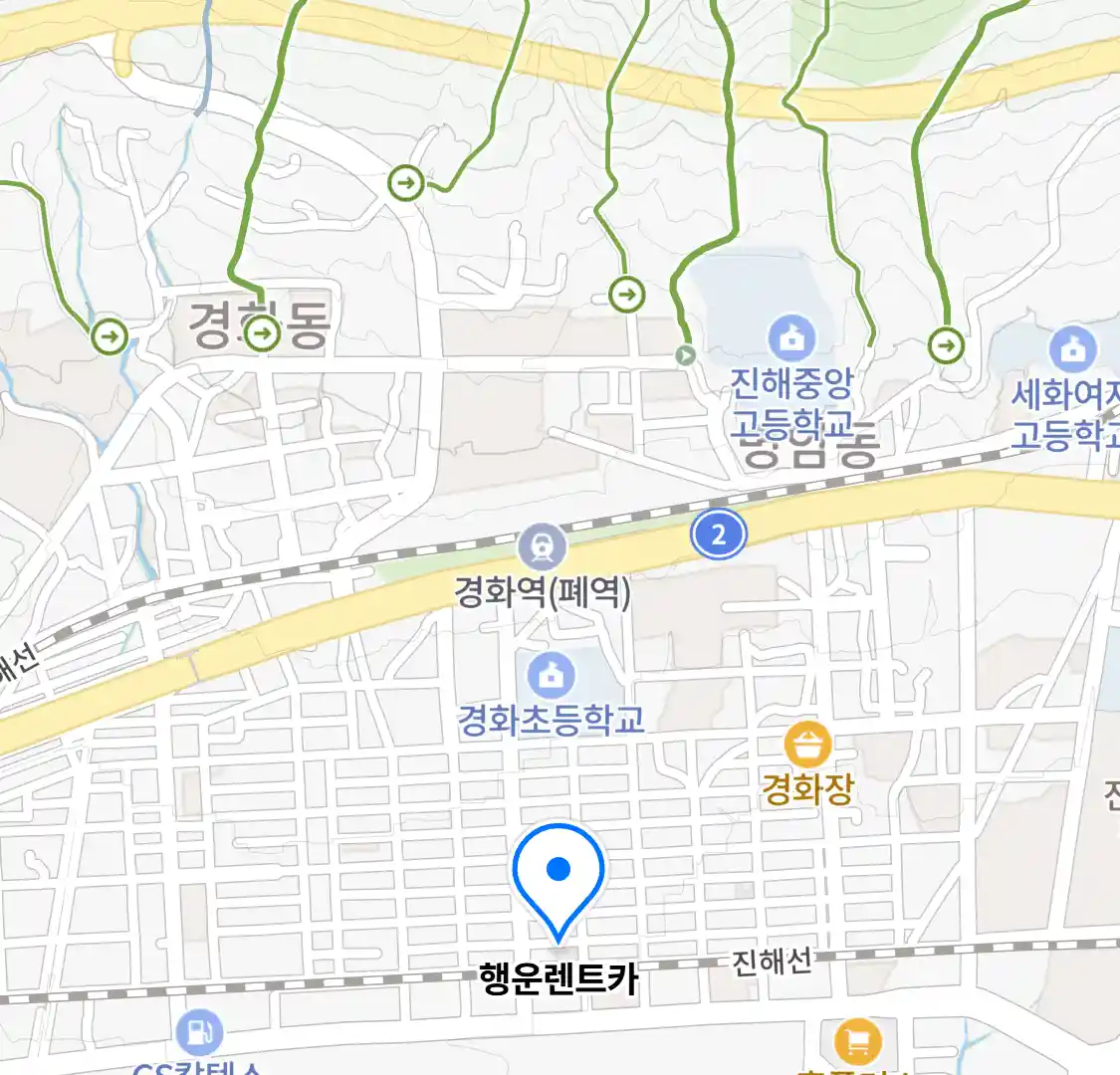 행운렌트카 (석동) 위치
