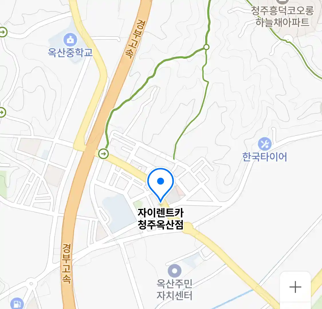 자이렌트카 청주옥산점 위치