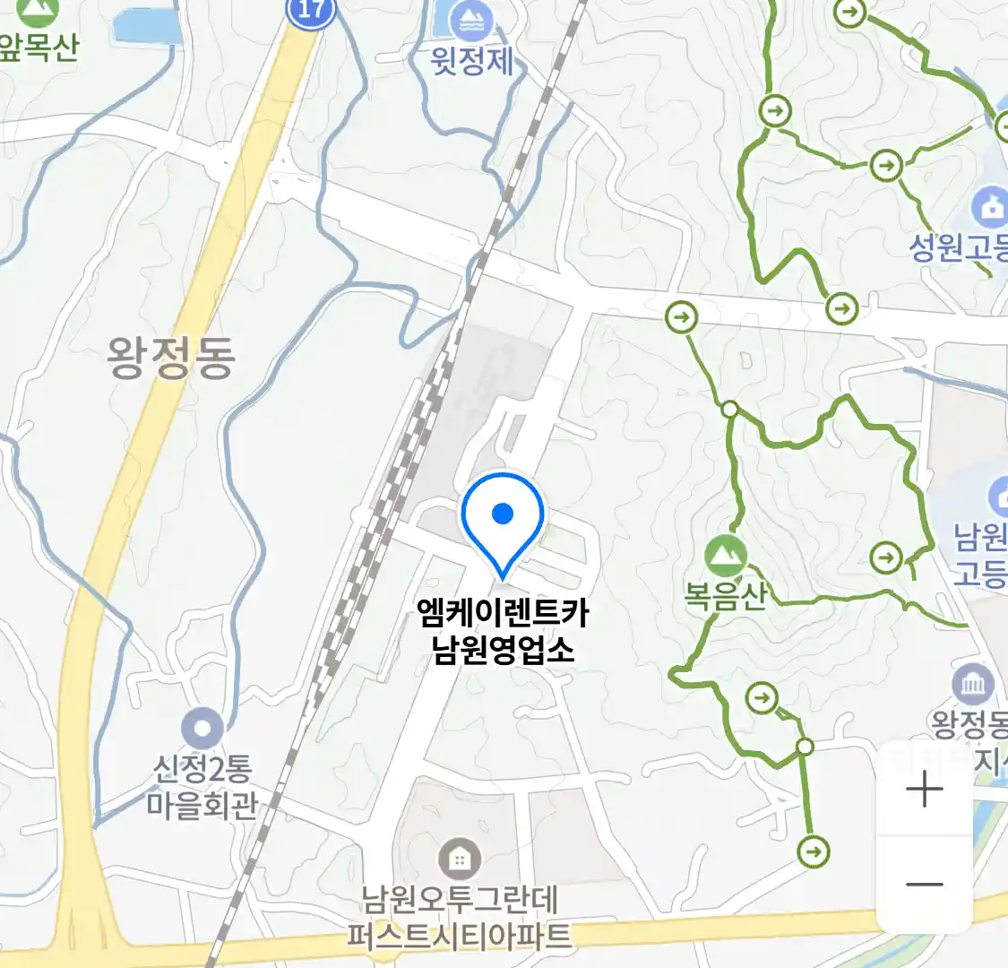 엠케이렌트카 남원영업소 위치