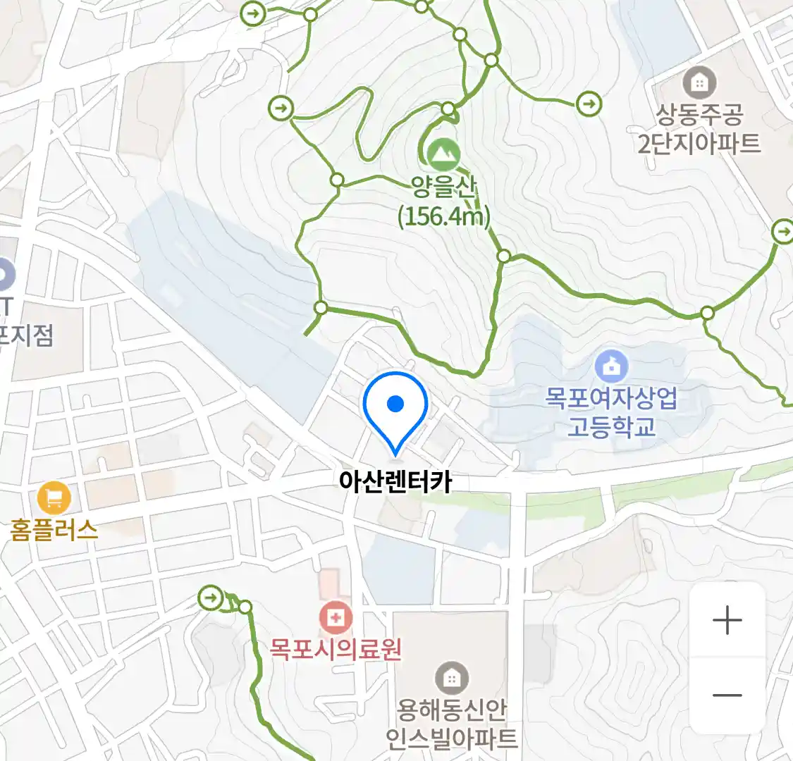 아산렌터카 위치