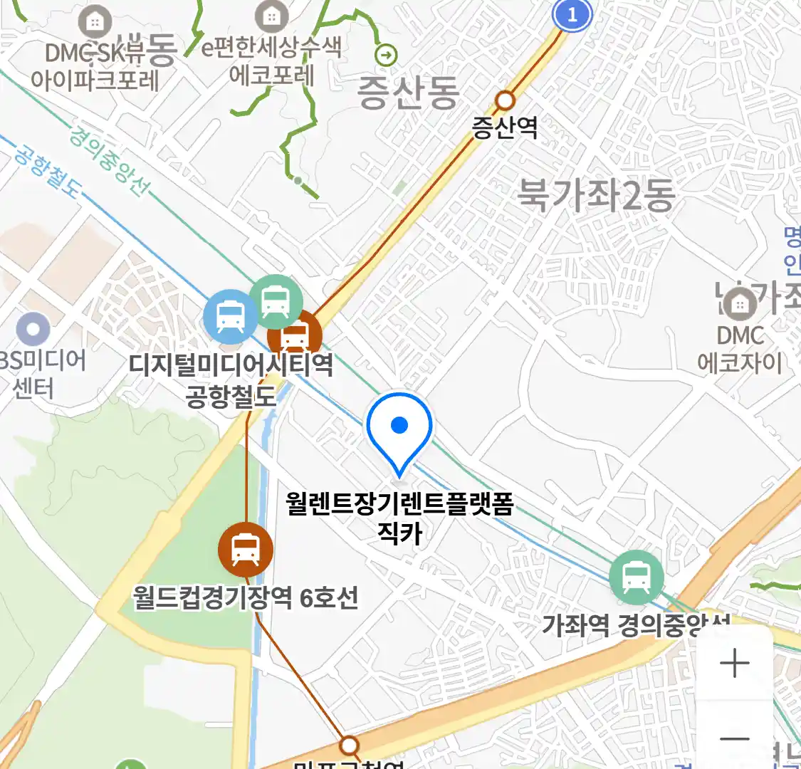월렌트장기렌트플랫폼직카 위치